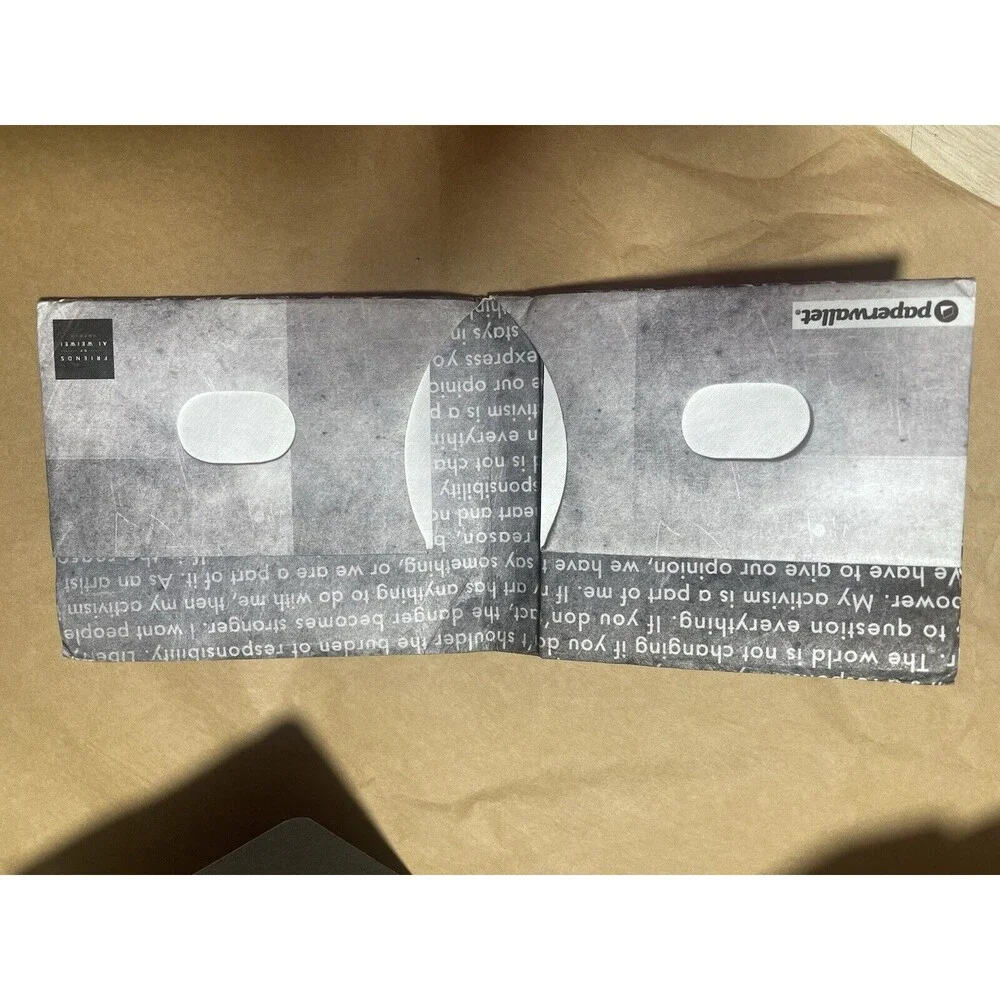 AI WEIWEI Collectible Paper Wallet From Sunflower Seed Collection
